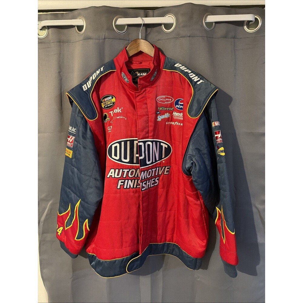 Chase Authentics Drivers Line NASCAR Jeff Gordon Dupont Racing Red Jacket  XL